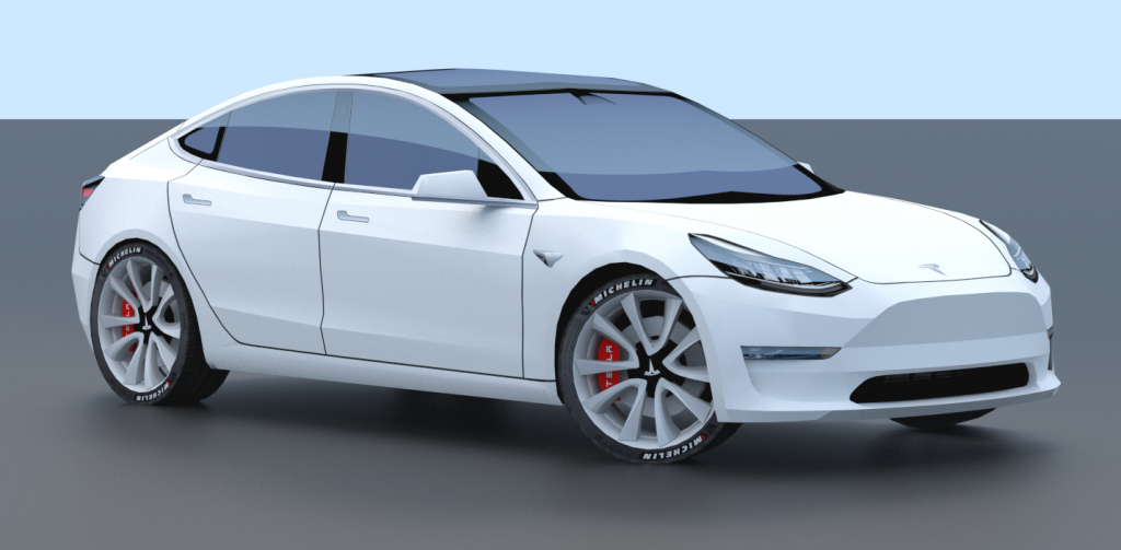 Tesla Model 3 Papercraft Is Now Available For Free Download