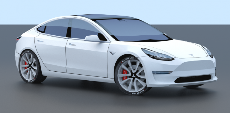 Tesla Model 3 Papercraft is now available for FREE Download - Loudog's ...